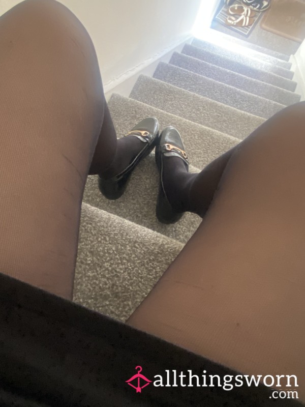 Waitress Tights After A Long Shift
