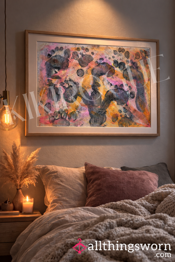 👣 ‘Walk All Over You’ Wall Art 🖼️ KikiRogue’s Feet Paintings 👣
