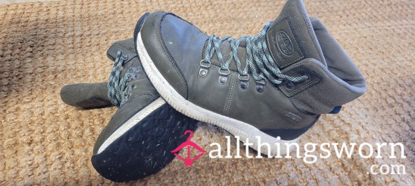 Heavily Worn Walking Boots