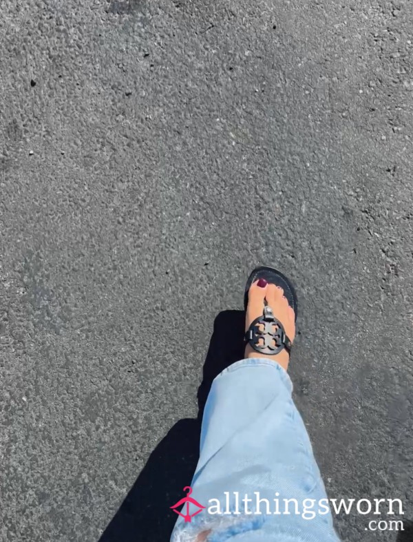 Walking In Public Showing My Soles