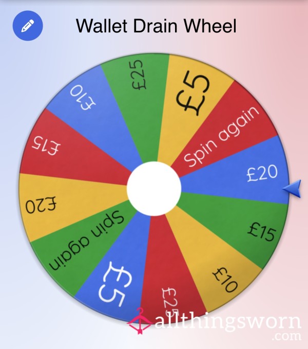 Wallet Drain Wheel Spin