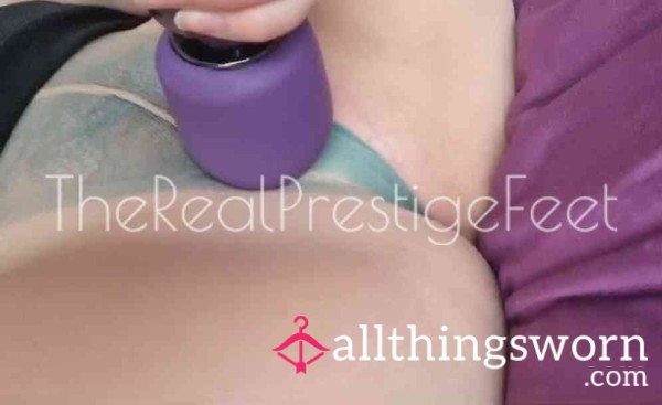Wand Play & Squirt Through Nude Nylons & Panties | Up Close Play | 3min45s - £5.00