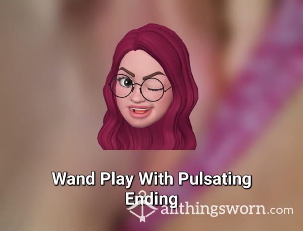 Wand Play Through Panties