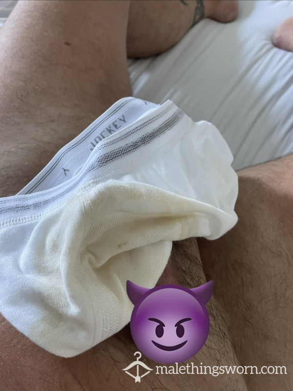 Wank And C*m Over A Pair Of Really Well Worn Jockey Briefs