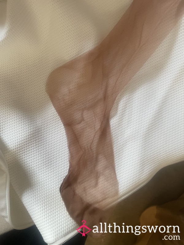 War Time Stockings USED FLESH Coloured