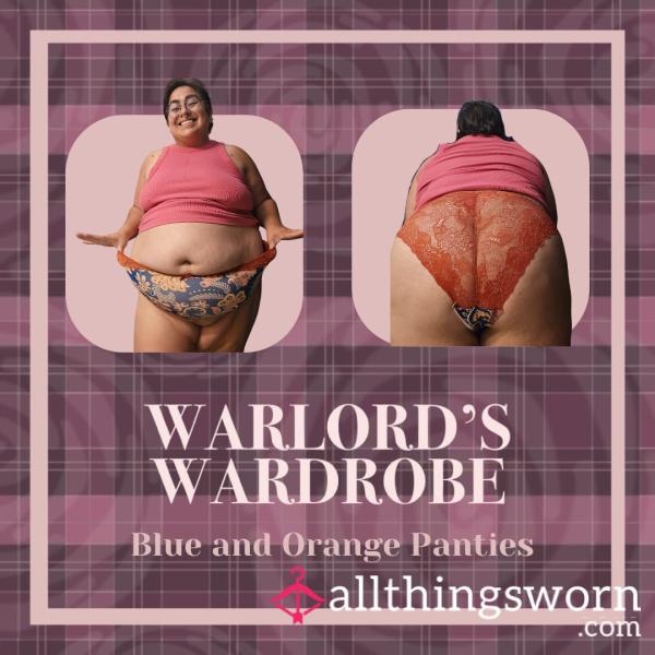 Warlord's Wardrobe: Blue And Orange Panties