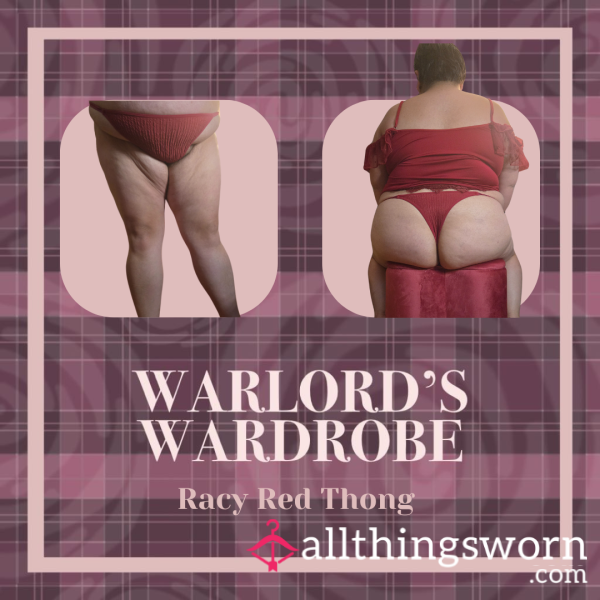 Warlord's Wardrobe: Racy Red Thong
