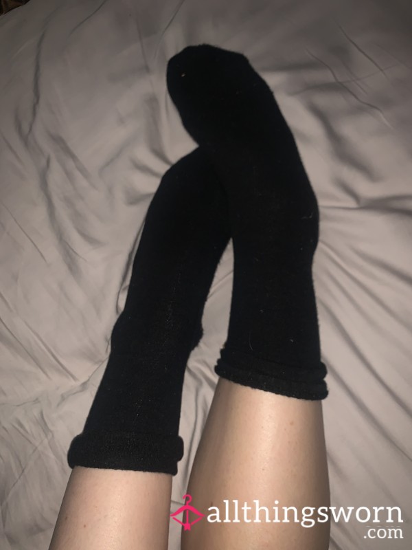 Warm, Comfy Black Socks