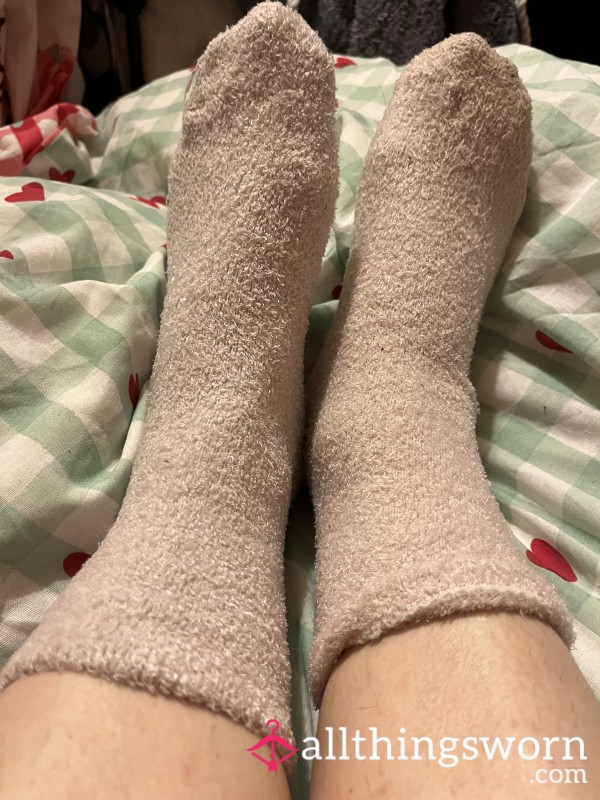 Warm Fluffy Socks To Keep My Toes Toastie In Bed! Worn For Six Hours
