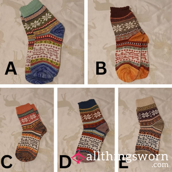 Warm Holiday Socks With PlayfulPetite's Divine Feet Scent 😈