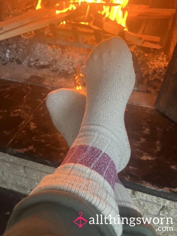 Warm Socks By The Fire 🔥 Worn & Waiting For You