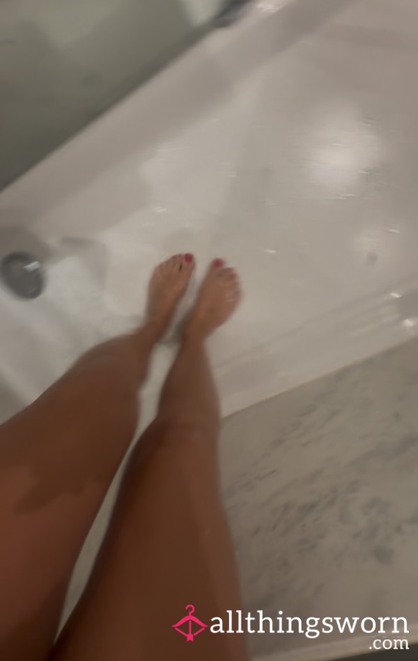 Washing My Dirty Party Feet In Shower 💦