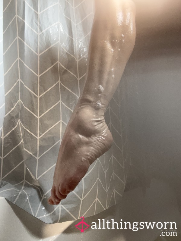 Washing My Legs And Feet