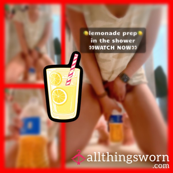 $2 Watch Goddess Shea Fill A Bottle With Kinky Morning Lemonade!
