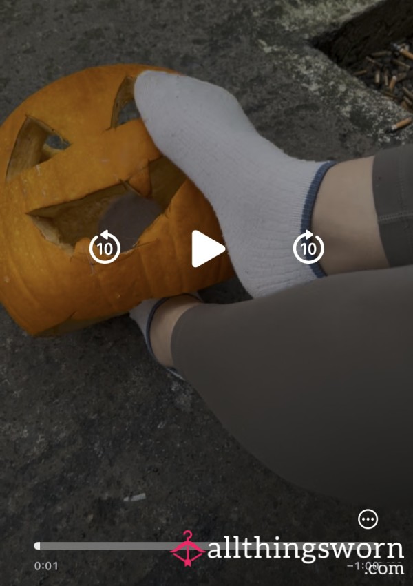 Part 1 Watch Me Smash The Pumpkin 🎃  Sock On