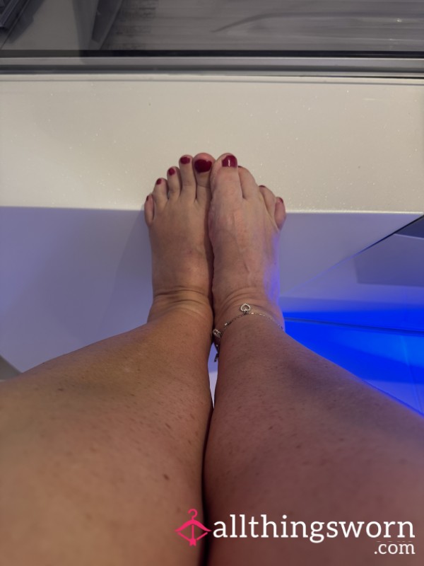 Watch Me Crush Some Food Between My Toes, Feet. You Choose