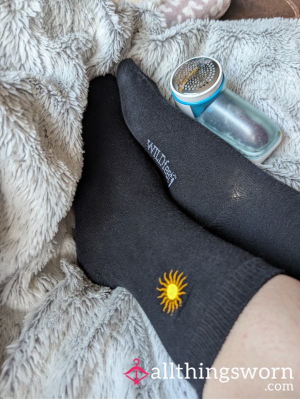 👀👀🖤 Watch Me DeBobble My Long Black Socks 🤤🤤🤤