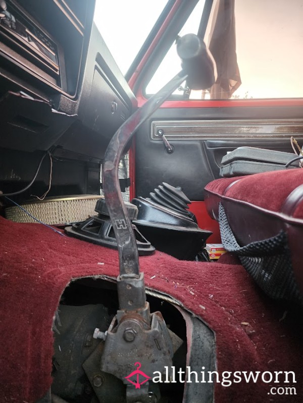 Watch Me F**k A Vintage Chrome Hurst Shifter Handle In A Ram Truck