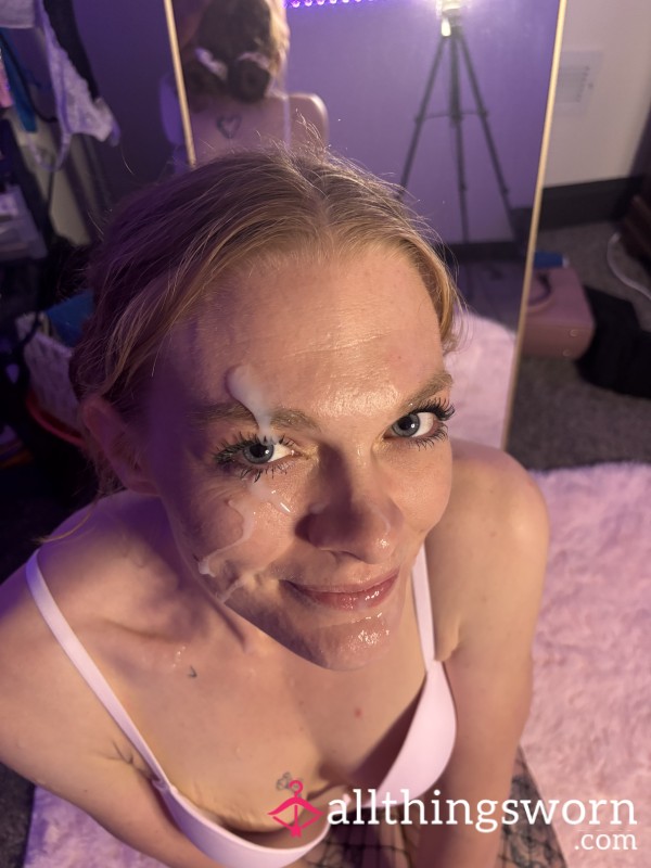 Watch Me Get A Facial In Fishnets And Pig Tails!