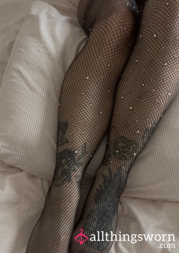 Explore Me In Diamanté Fishnets  🖤💎