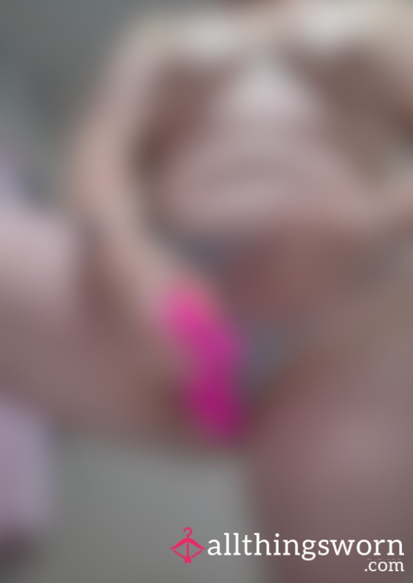 Watch Me Pull My Thong To A Side And F**k My Hairy Pu**y With My Vibrator Not Allowing Myself To C*m 💦🔥