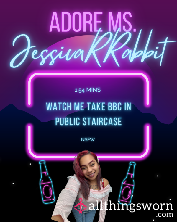 Watch Me Take BBC In Public Staircase