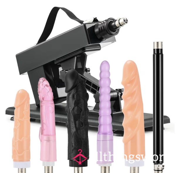 Watch Me Take My S** Machine In The A** While I Finger My Pu**y