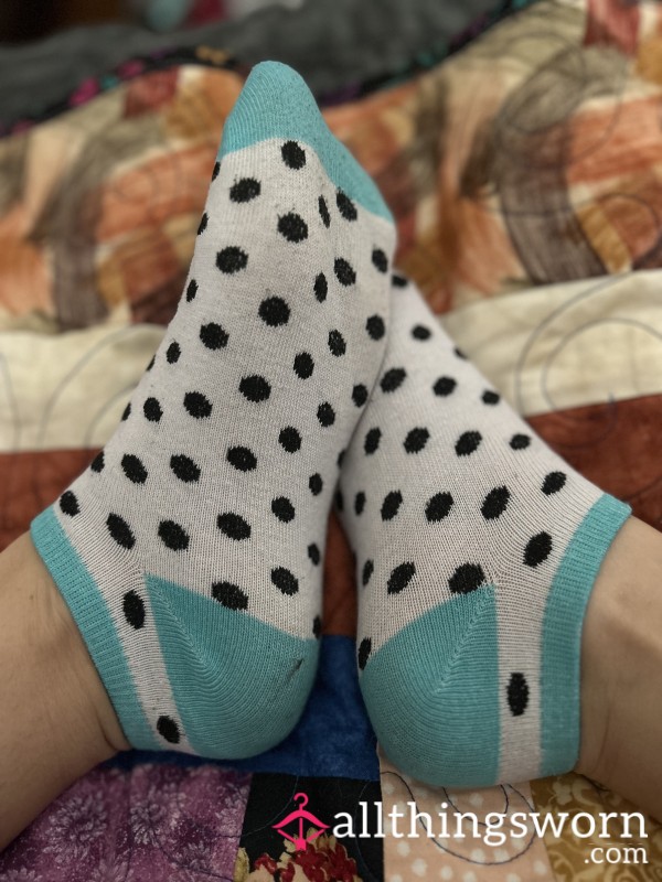 Watch Me Tease You While I Remove My Polka Dot Socks