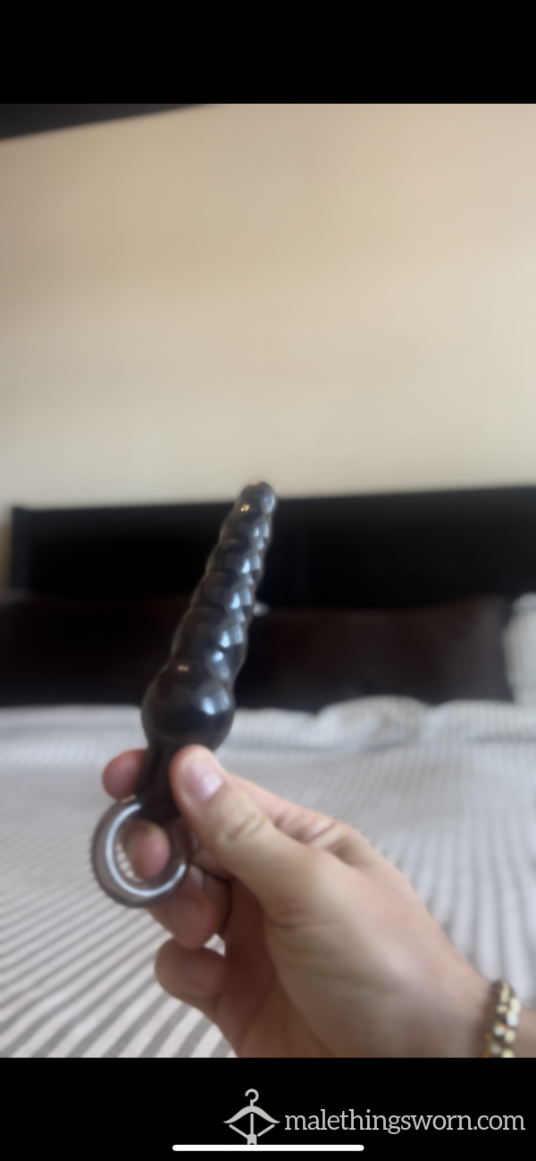 Watch Me Use My Beaded Toy On My Tight Hole