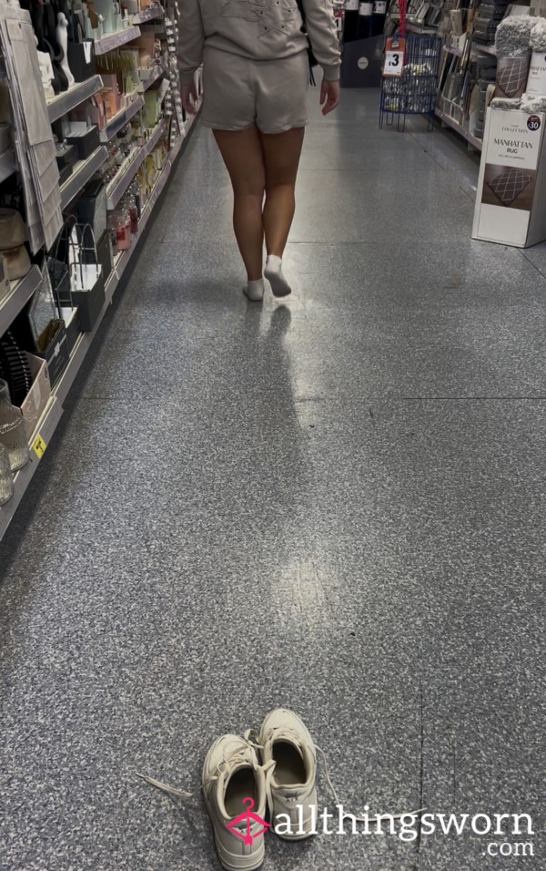 Watch Me Walk Around The Supermarket In Only My Socks🦶
