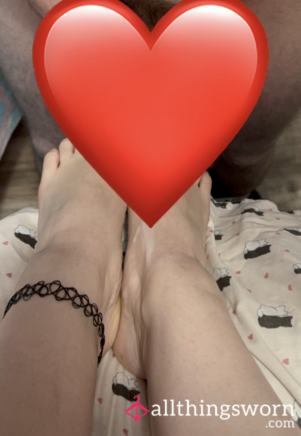 Watch My Fiance Jerk To My Feet And C*m All Over Them
