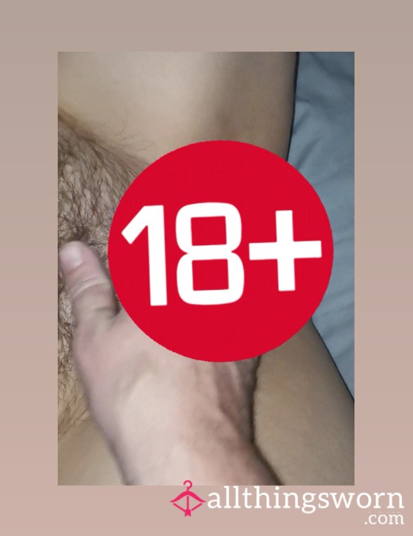 Watch My Hubby Finger My Hairy Pre Wax Pu**y And Thumb Blast It