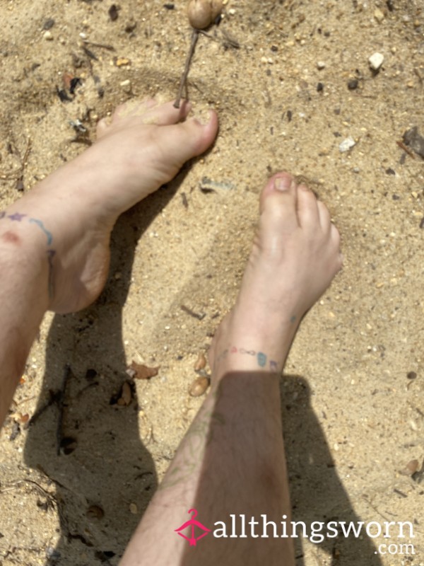 Watch My Little Feet Playing In Sand