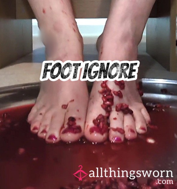 Watch My Perfect Feet Play With Pomegranate Seeds