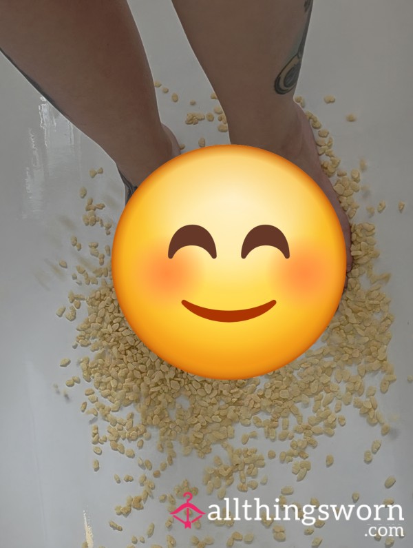Watch My Toes Crunch And Crush My Cereal Into Dust