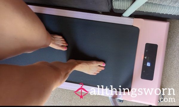Watching Mommy's Feet On The Running Machine