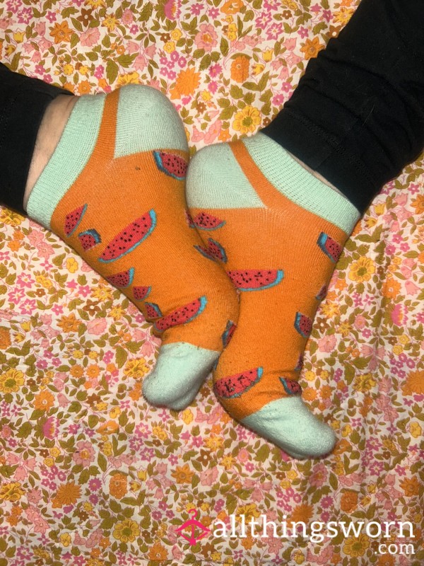 Watermelon Ankle Socks - Moist, Playful, Fragrant