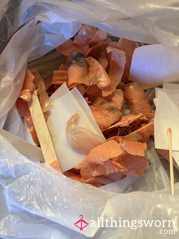 Freshly Used Intimate Wax Strips – Backdoor & Bikini Souvenirs | Warm, Scented, Hair-Infused Relics From My Smooth Ritual