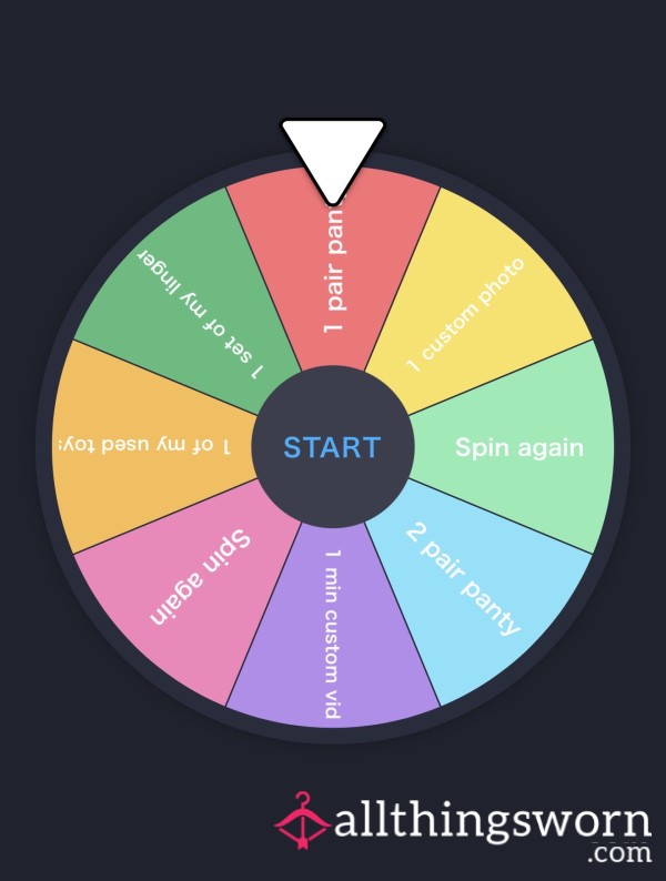 Wear Or Custom Prize Wheel Spin