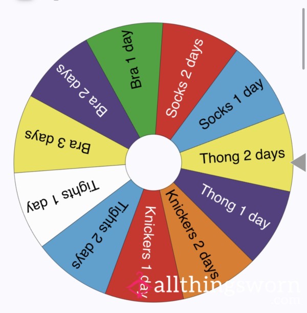 Wears Spin The Wheel 🩲👙🧦