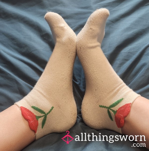 WeCycle Tulip Ankle Socks-White