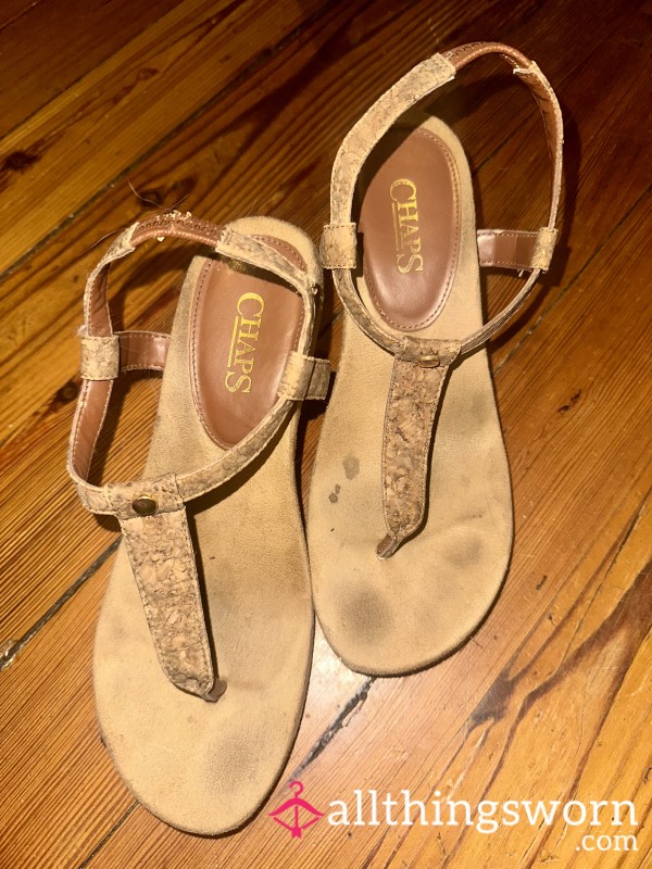 Wedged Flip Flop Sandals