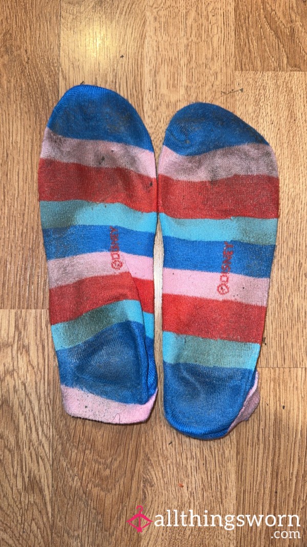 Week Old Rainbow Socks