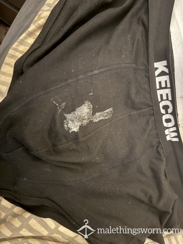 Week Old Worn Boxer With Fresh C*m On Them