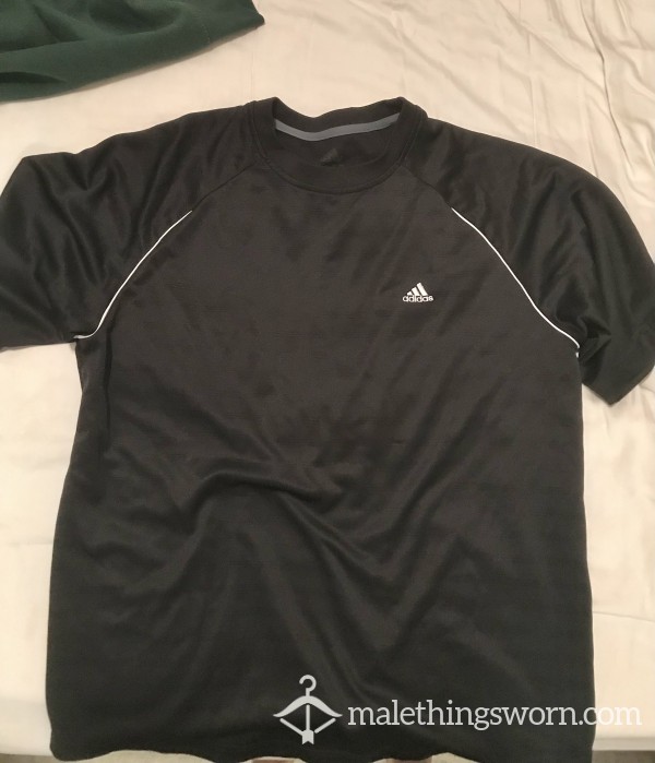 SOLD-Week Worn Gym Shirt- Strong BO /Musk