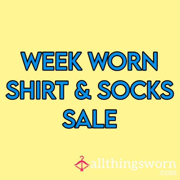 🔥Week Worn Shirt And Socks Sale🔥