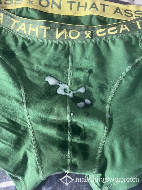 Week Worn, Spunk Covered, On That A** Boxers