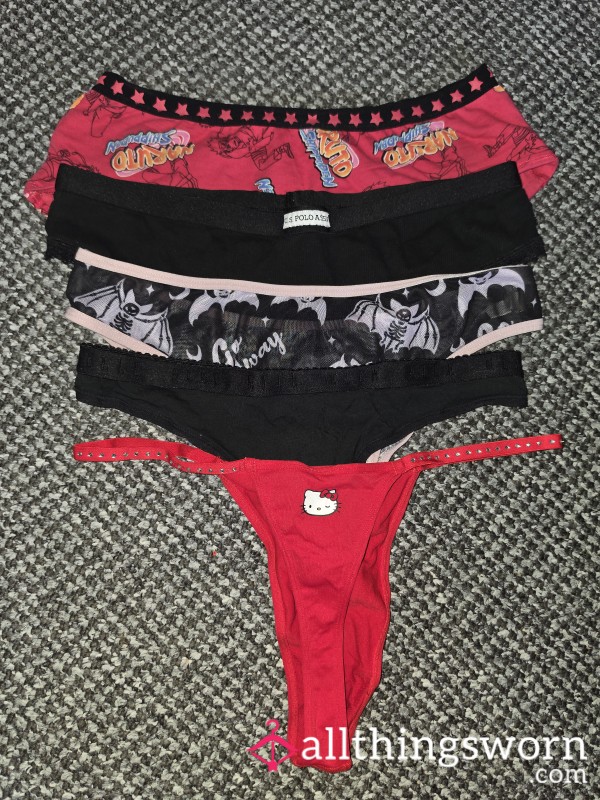 Weekday Worn Hamper Panties. Will Wear Refresh Before Shipping 😈