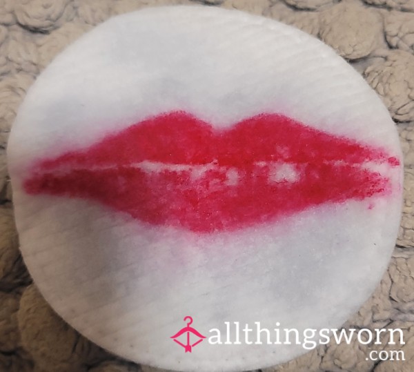 Weeks Worth Of Used Lipstick Removal Pads