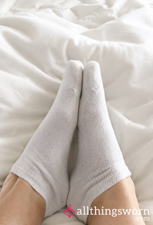 🤍 Weiße Sneaker-Socken | 24h Getragen | Diskreter Versand